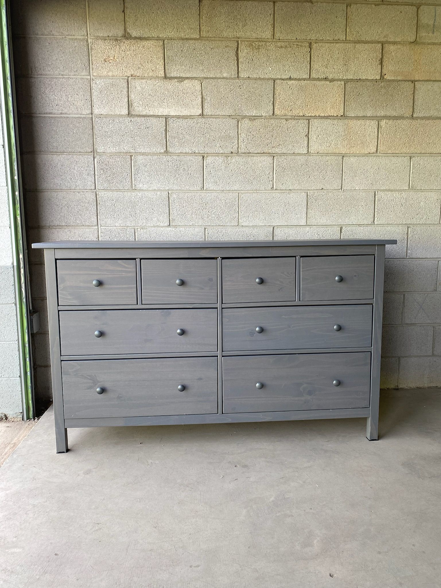 Gray IKEA Hemnes 8 Drawer Dresser