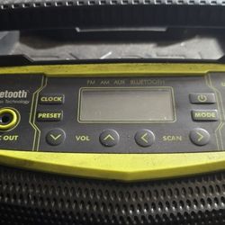 Ryobi Bluetooth/ Am-fm Radio