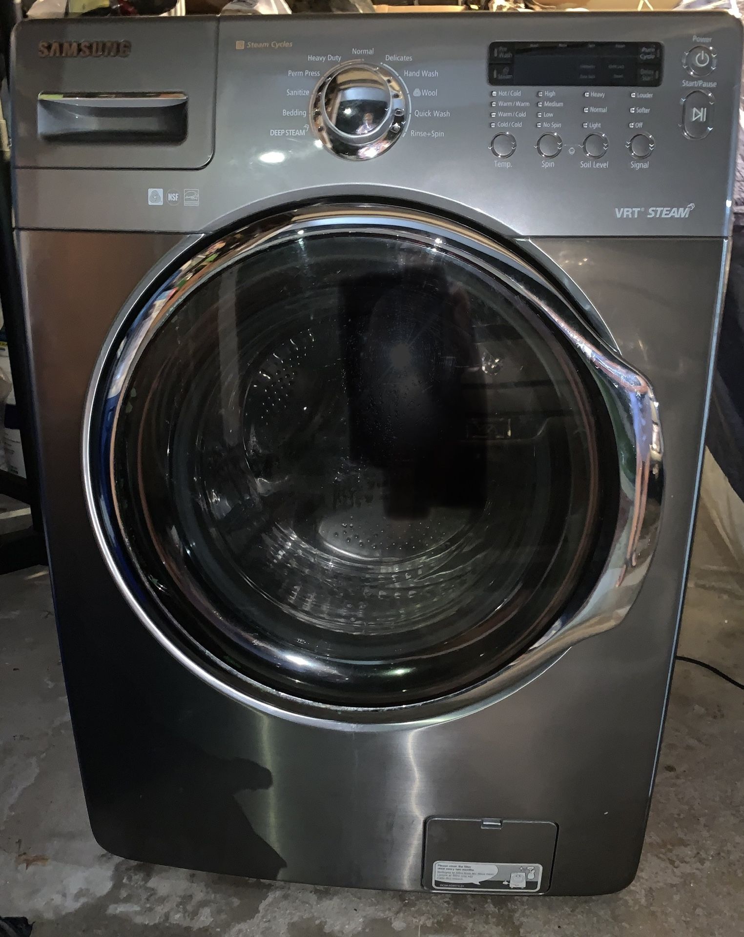 Samsung Stainless washing machine works but doesn’t spin for Sale in