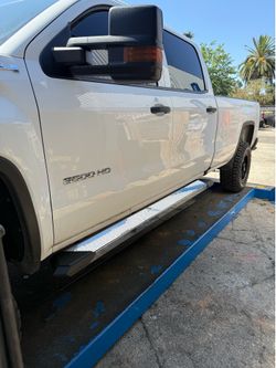 8” inch chrome running boards for 07-18 Chevy Silverado crew cab 4door estribos