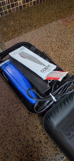 Conair Custom Cut Haircutting Kit with Storage Case (Blue)