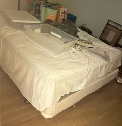 Queen mattress/boxspring/frame. Off Boxelder Dr. 92563