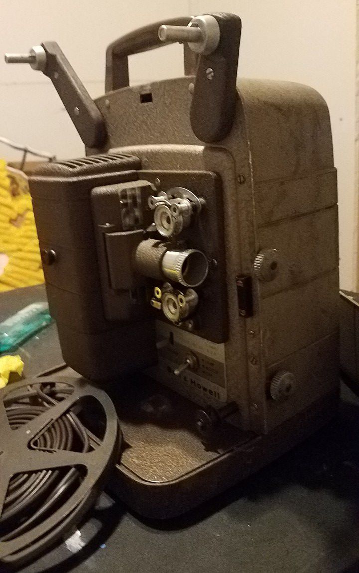50's projector film camera lights vintage Bell & Howell 8mm