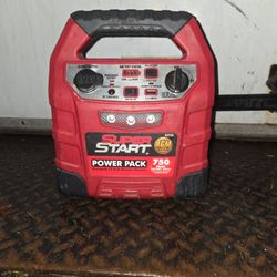 Red Super Start Power Pack Portable 12 Volt Power Course 750 Peak Amps AGM 55750