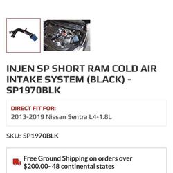 Injen Cold Air Intake System Thumbnail
