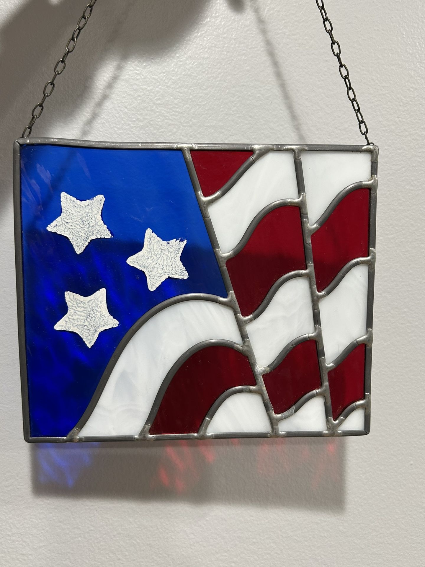 American Flag Stained Glass
