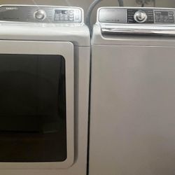 SAMSUNG HE WASHER ELECTRIC DRYER SET WORKS GREAT 