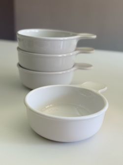 Vintage CorningWare "Grab-It" 15oz Bowls with Lids – Set of 4 (3 Lids)