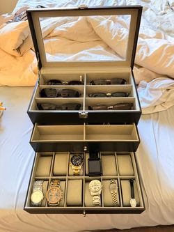 Sunglasses and Watch Display Case