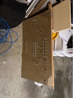 Pegboard and tool hangers