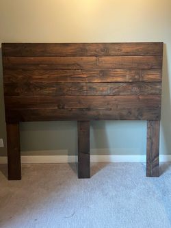 Wood headboard