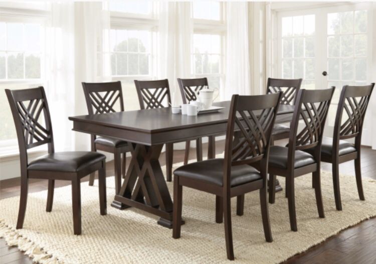 9 Piece Dining Set Home & Garden