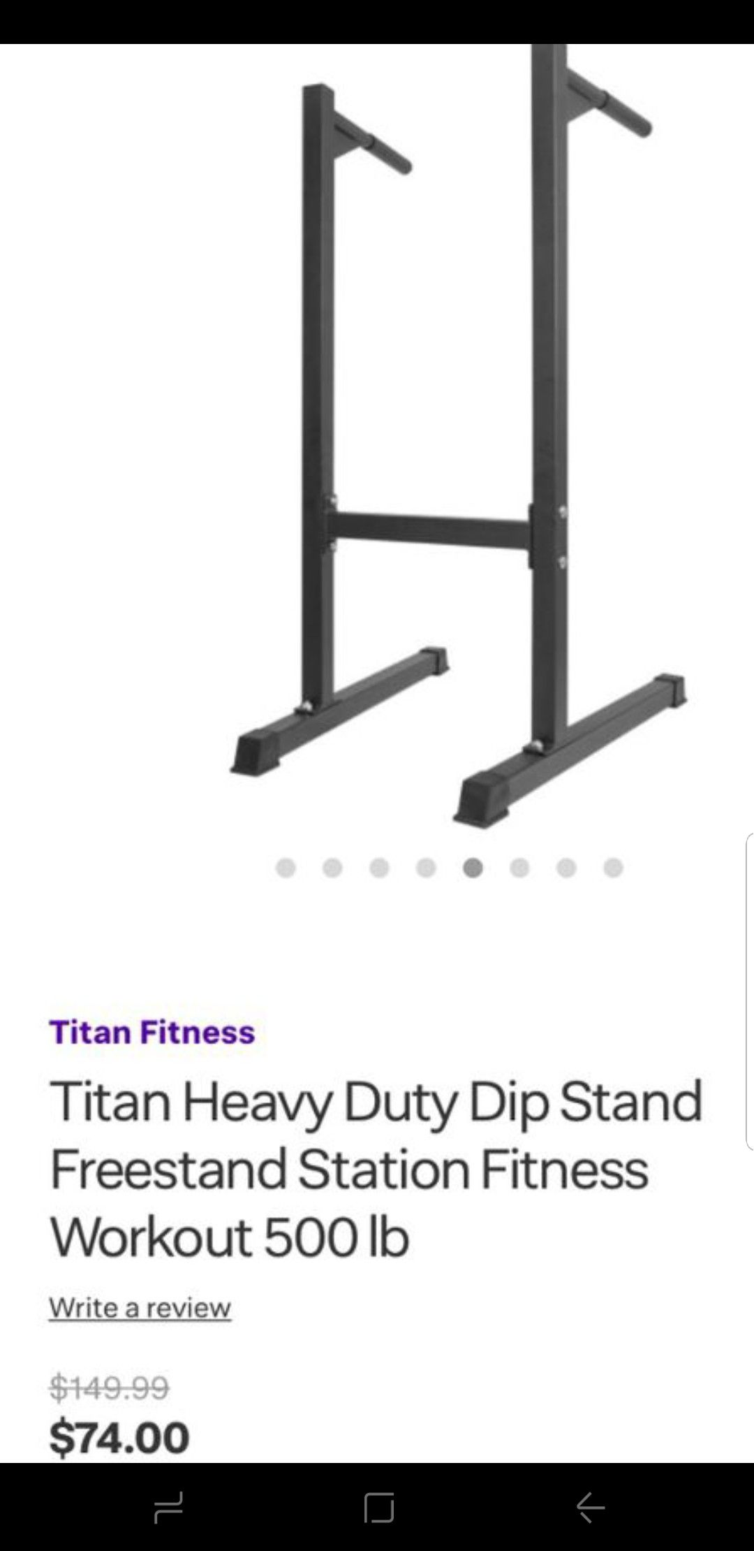 Titan fitness DIP stand DIP belt and 25lb plate