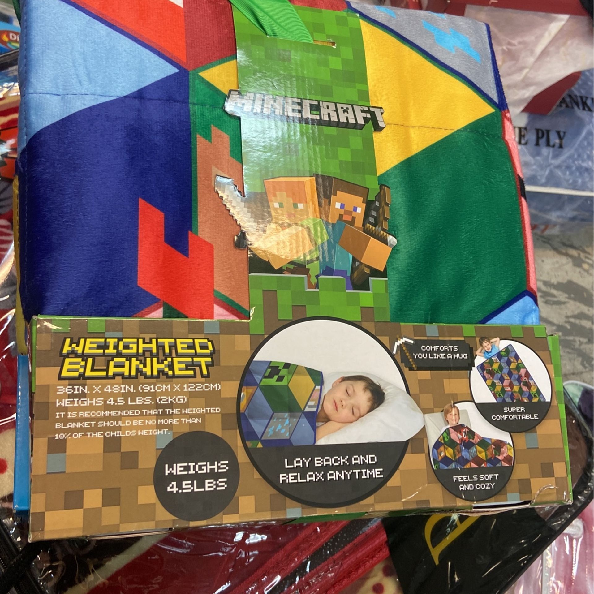 Minecraft Weighted Blanket