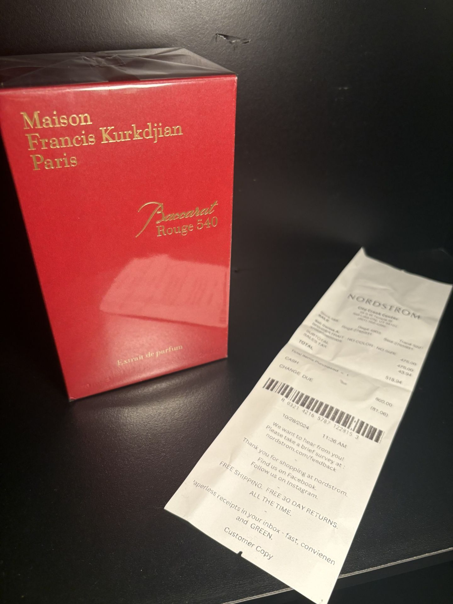 Baccarat Rouge 540 by Maison Francis Kurkdjian – Eau de Parfum