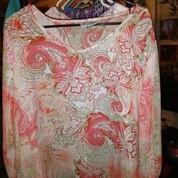 Women's Small Thin Flowy Shirt