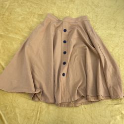 Rock Steady Khaki Skirt With Pockets Womens Size L