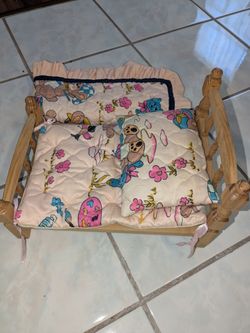 Vintage Doll Bed