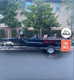17ft Xpress Alumaweld Bass boat/trailer