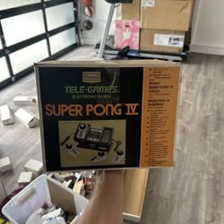 Vintage Sears Tele- games Atari Super Pong IV - POWERS UP