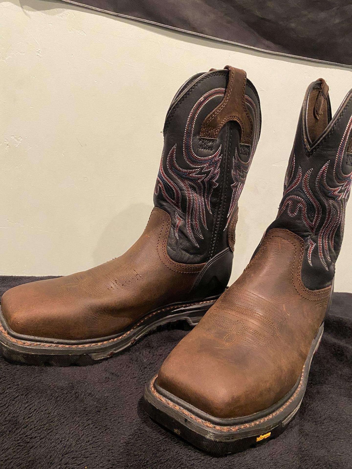 Justin, steel toe boots