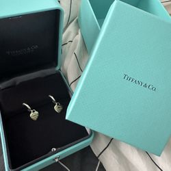 Tiffany Hoop Earrings in Sterling Silver and Rose Gold