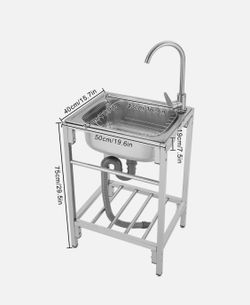 Light weight stainless steeling standing sink
