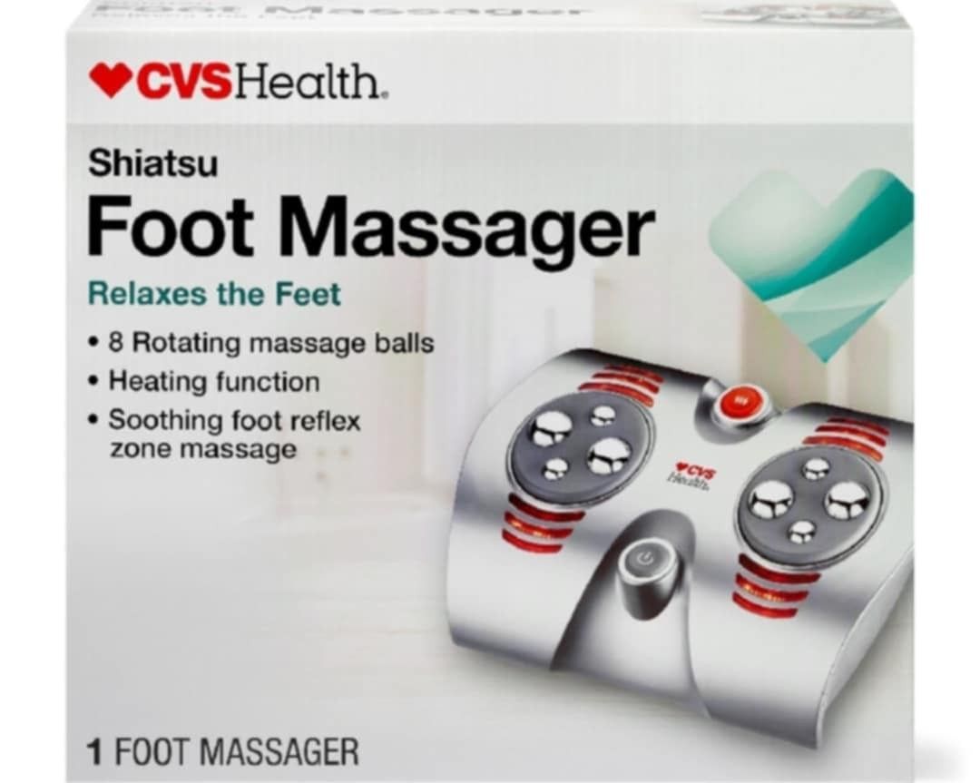Brand NEW! CVS Health Shiatsu Foot Massager W Heating Function