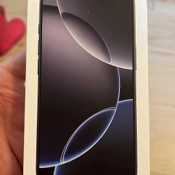 ATT iPhone 16 pro black titanium 256GB