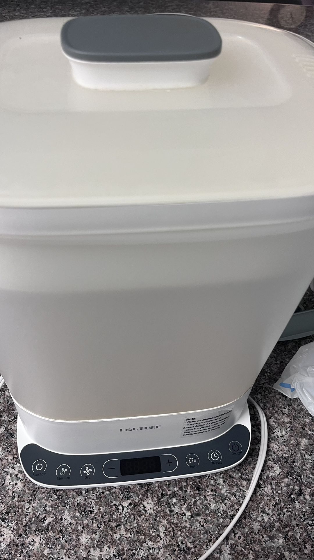 Baby Bottle Sterilizer, 6-in-1 HAUTURE Bottle Sterilizer and Dryer