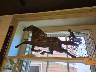 Antique Horse Buggy Jockey Weathervane