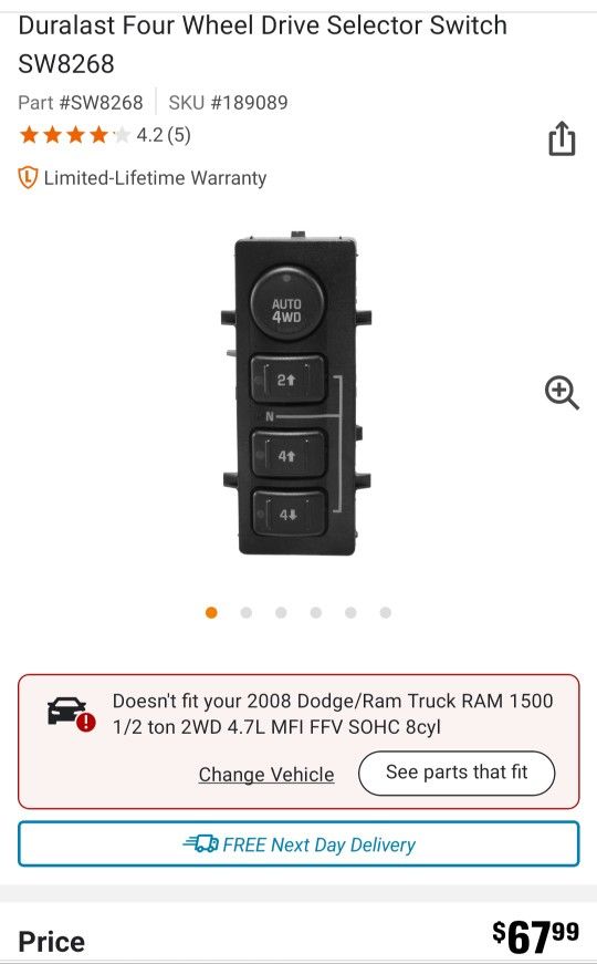4wd Selector Switch