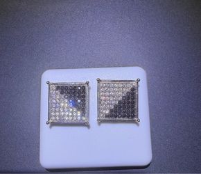 Super shiny Black/ cubic zirconia Earrings