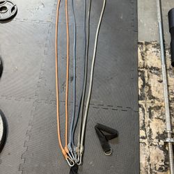 6 Exercise Bands With D Handles