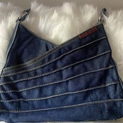Vintage Hot Kiss Denim Cross Bag