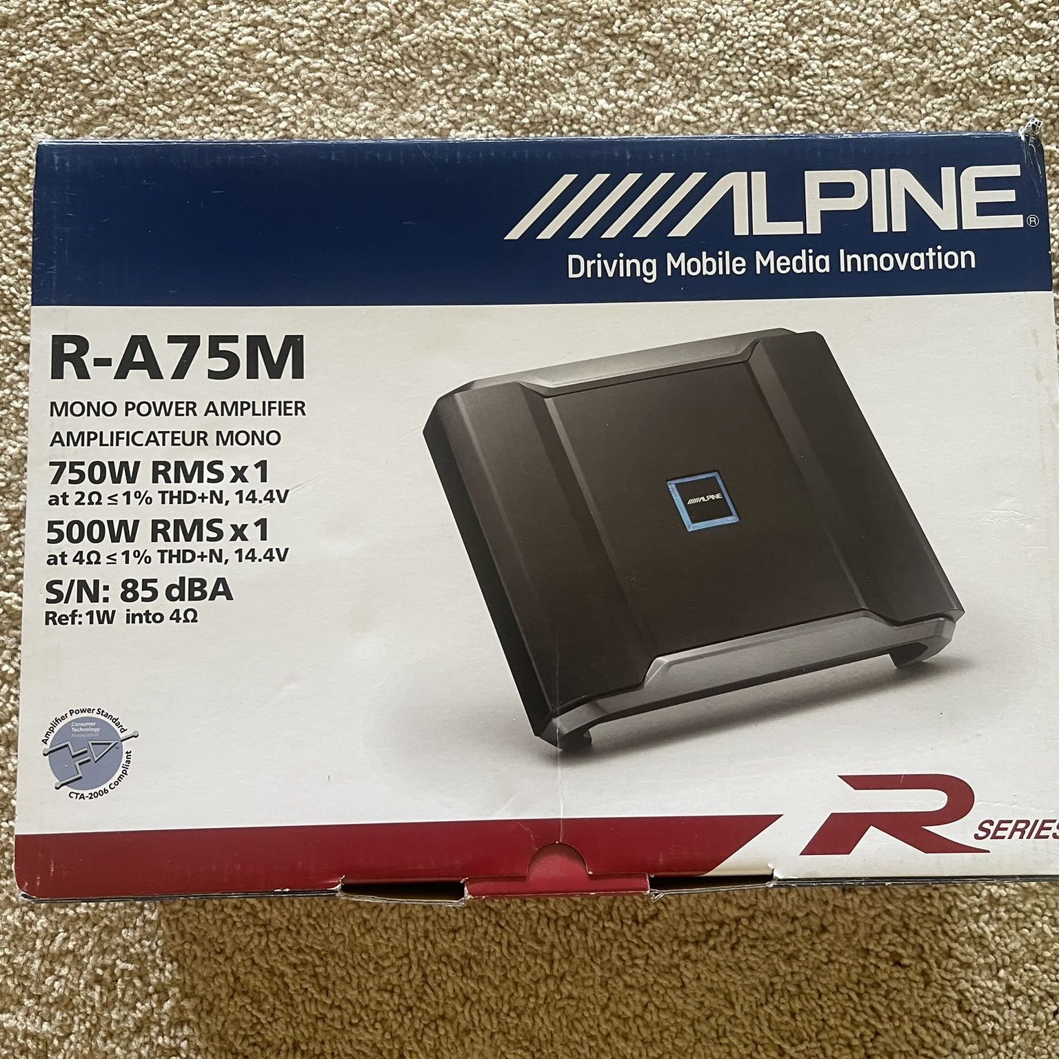 Alpine R-A75M Mono Amplifier