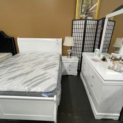 6 Piece Queen Sleigh Bedroom Setd