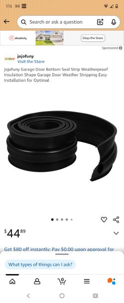 LIFKICH garage door seals bottom rubber weather stripping