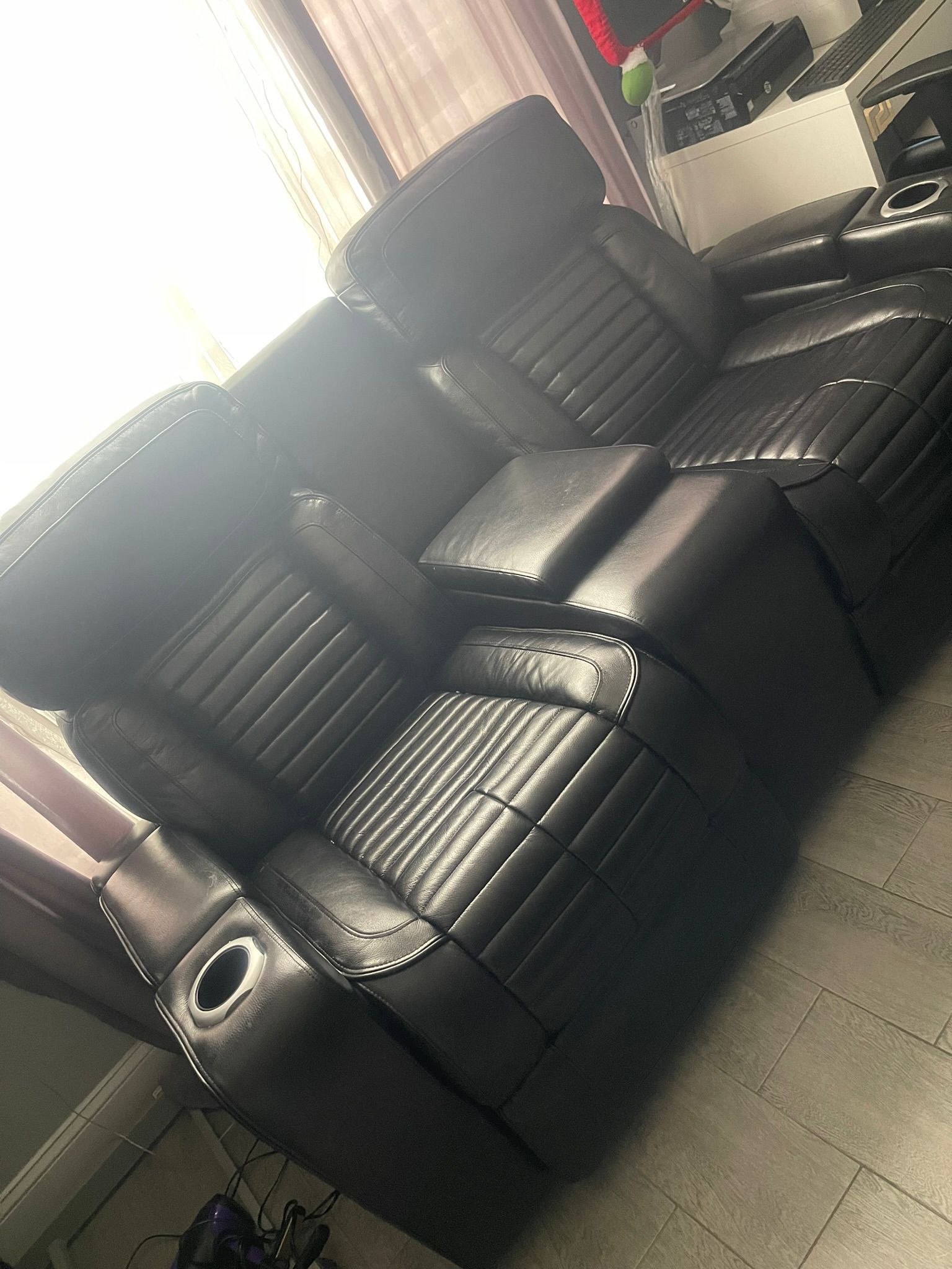 Black Leather Recliner