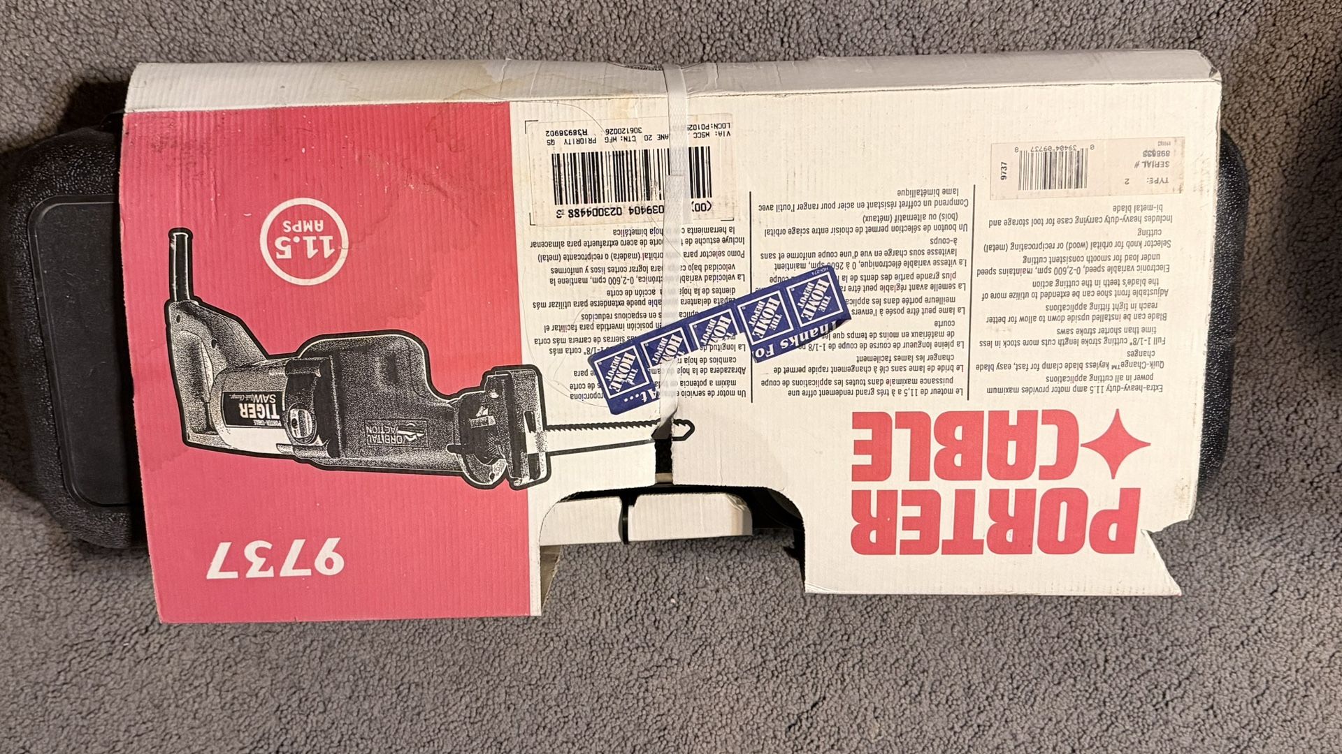 SAWALL PORTER CABLE TIGER SAW