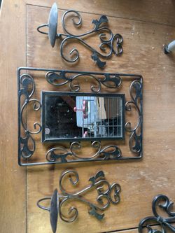 Mirror And Sconces
