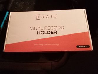 KAIU Vinyl Record Holderwalnut new in box