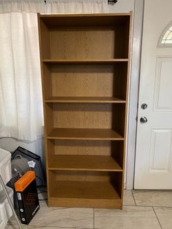 6ft brown shelf need gone