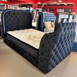 Tv Bed Queen Cal King Bedroom Set