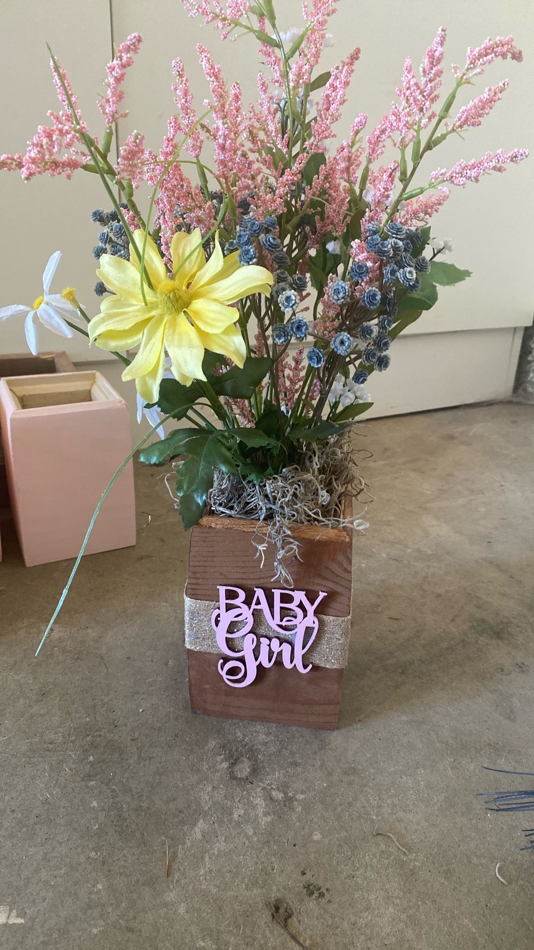 Wood Centerpieces- Baby Shower Or Party