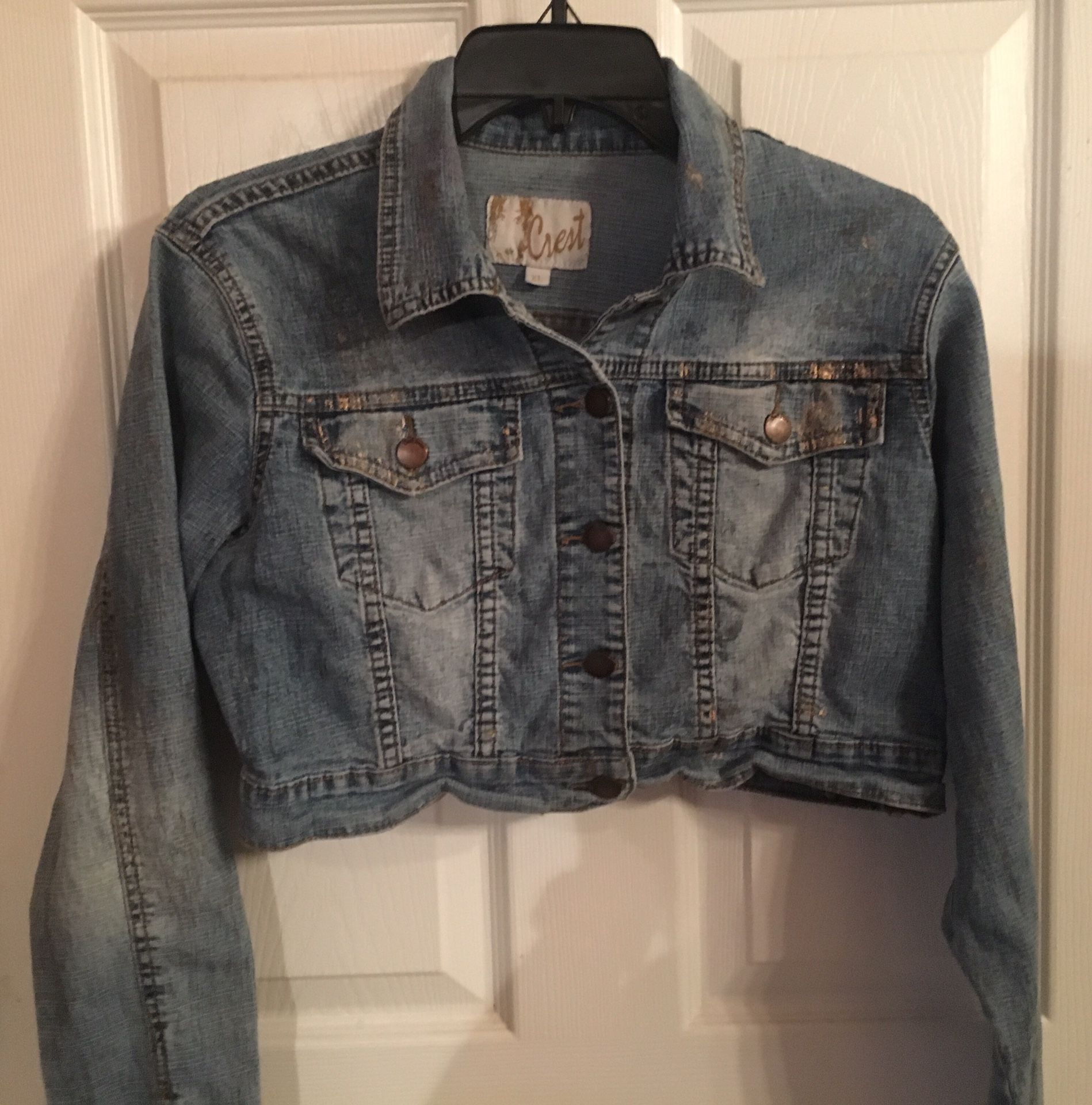 Stonewashed Jean Jacket- Size XL