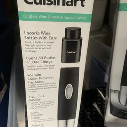 Cordless Wine Opened & Vacuum Sealer Brand New 