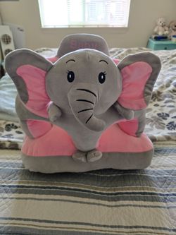 Cute Plush Elephant Baby Chair