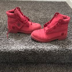 Size 5 Brick Red Timberland Boots 