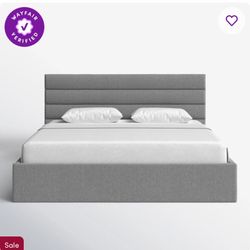 King Size Frame ( mattress NOT Included) grey color 